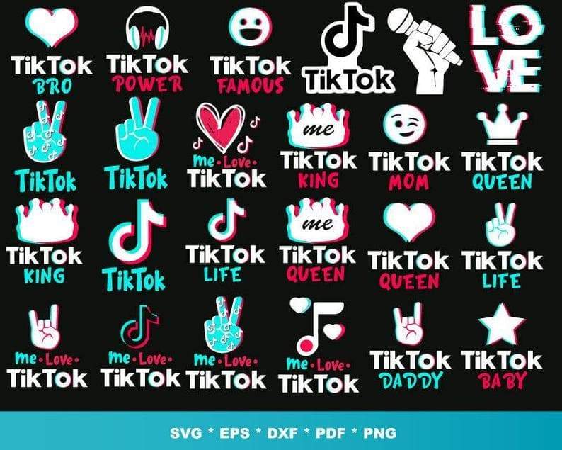 Download 1000 Tiktok Bundle Svg Eps Png Dxf Honey Svg