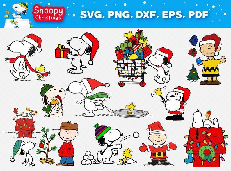 Download Snoopy Christmas Bundle Svg, Png, Eps, Dxf - Honey SVG