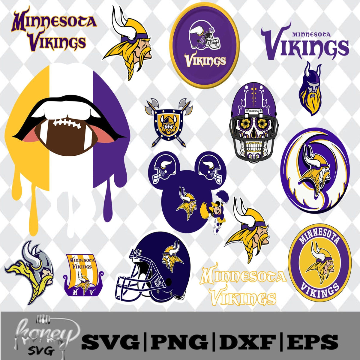 Download Minnesota Vikings NFL Svg, Eps, Dxf, Png - Honey SVG
