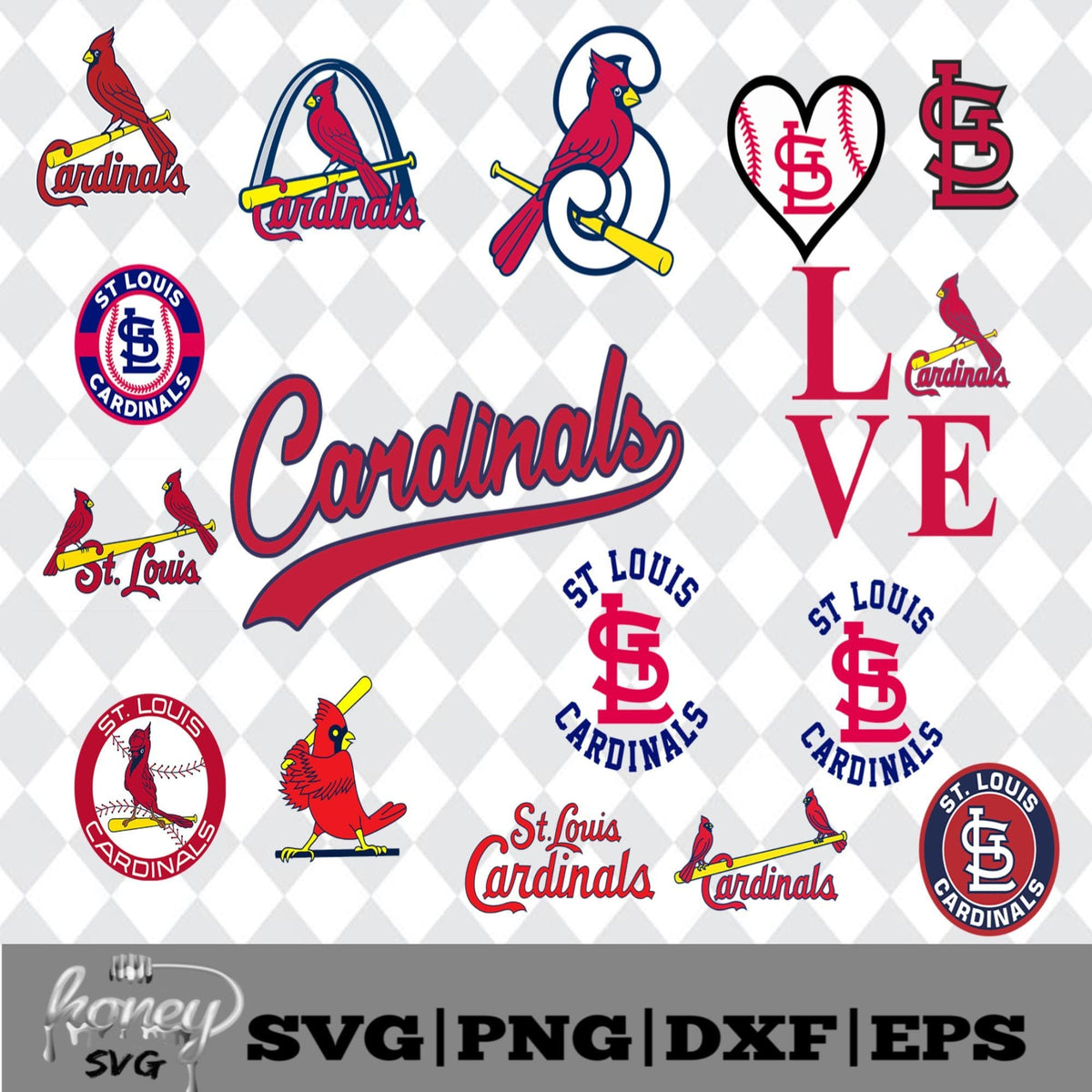 Download St. Louis Cardinals MLB Svg, Eps, Dxf, Png - Honey SVG