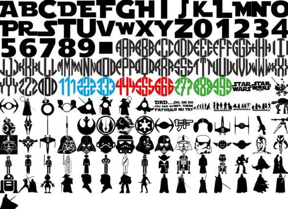 Download Star Wars Mega Bundle, SVG, DXF, PNG - Honey SVG