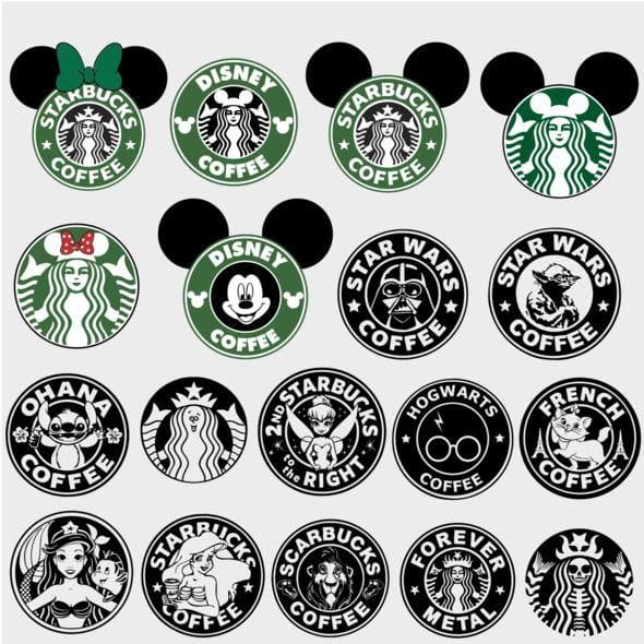 Download Starbucks and Coffee Bundle- SVG, DXF, EPS, PNG - Honey SVG