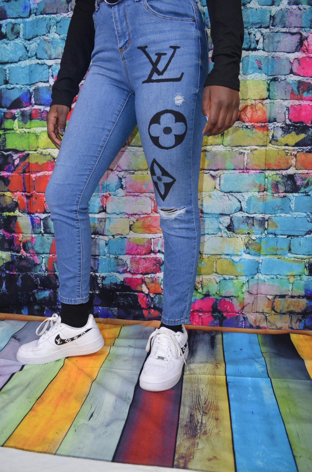 DIY Custom Louis Vuitton Jeans 