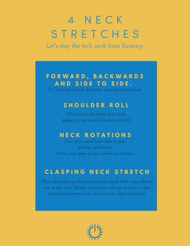 4 Neck Stretches Inphographic