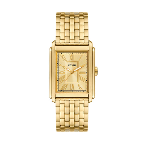 Watch Ring Two-Hand Gold-Tone Stainless Steel - ES5246 - Fossil