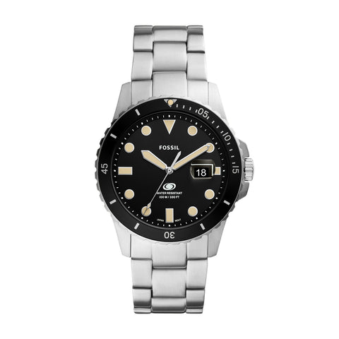 Fossil 44mm Townsman Automatic Black Stainless Steel Watch