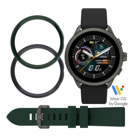 Gen 6 Smartwatch Venture Edition Olive Fabric and Leather - FTW4068 - Fossil