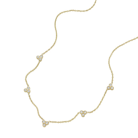 Harlow Linear Texture Gold-Tone Stainless Steel Chain Necklace