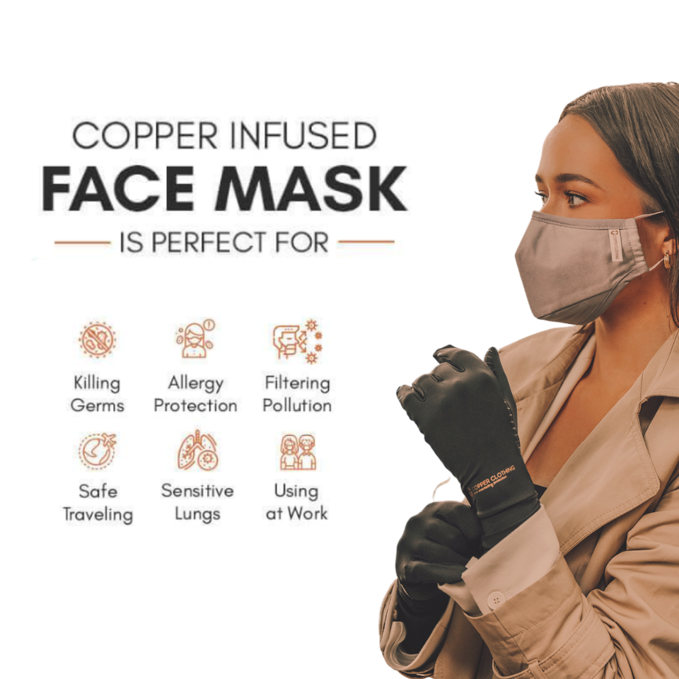 Four-Layer Copper Face Mask - Fifty-Five Plus Magazine