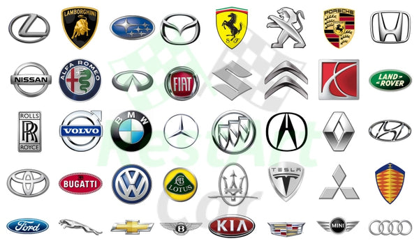 List of MOST POPULAR Car BRANDS SYMBOLS LOGOS Decal Set – www ...