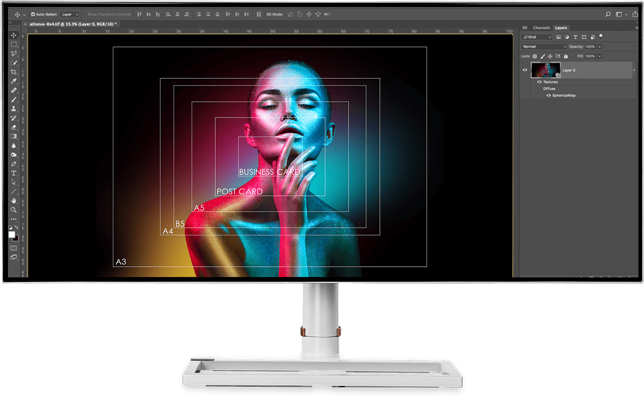 MSI Prestige PS341WU Screen Assitance MONITOR