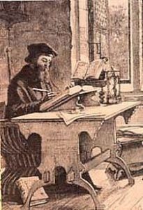 Wycliffe in his study