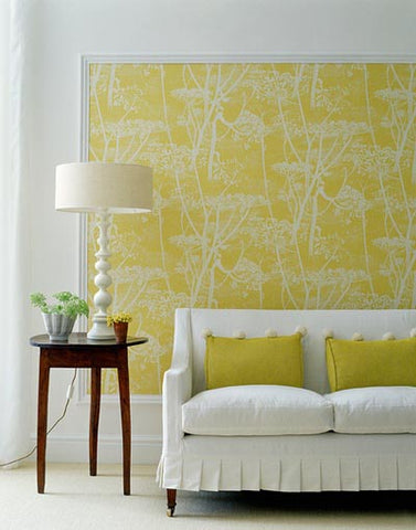 Papel pintado amarillo