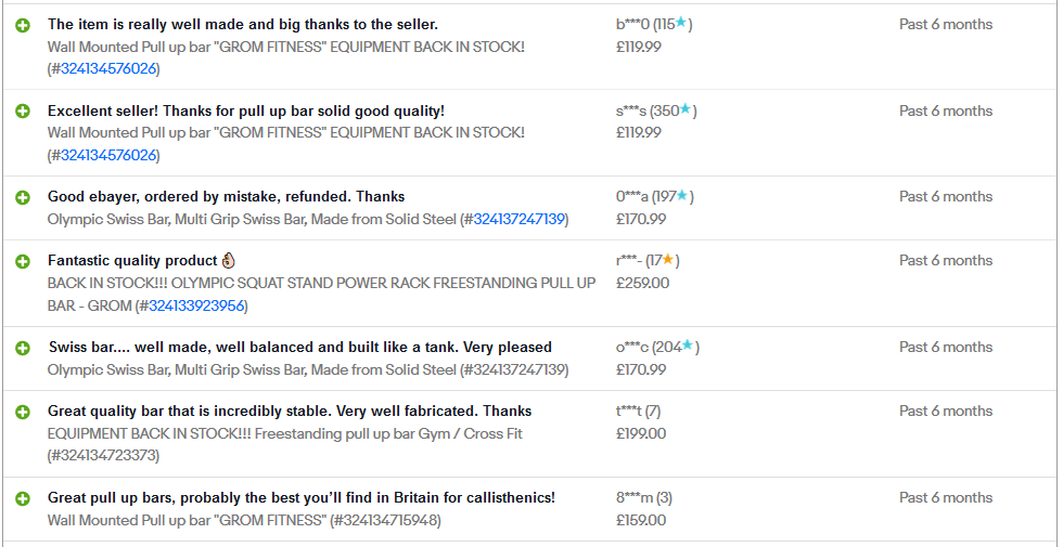 Grom Fitness Customer Reviews