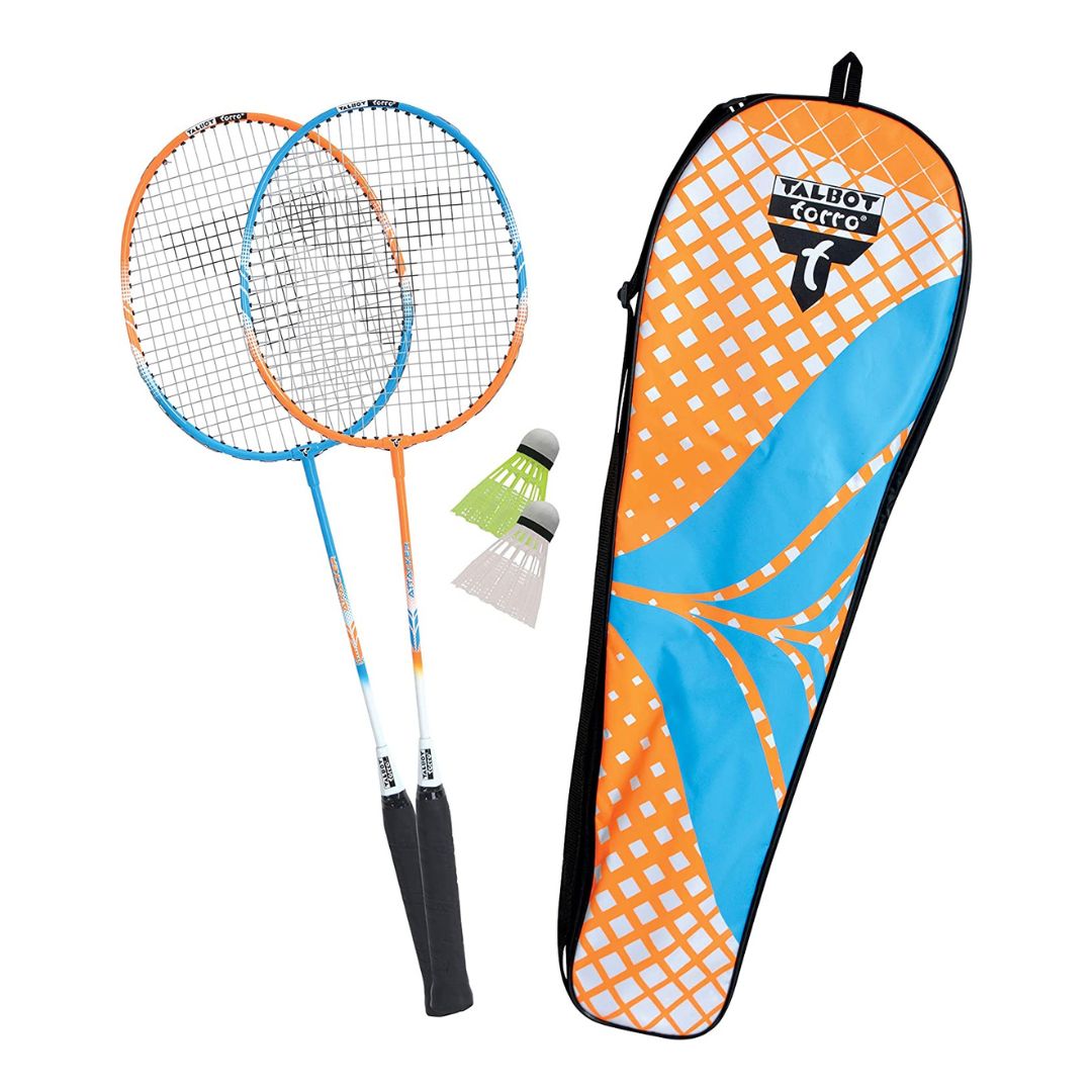 Talbot Torro Unisex Badminton Racket 2- Attaker Junior Set