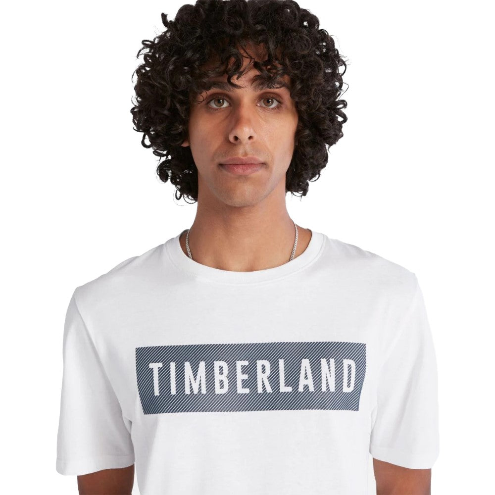 Tee-Shirt Homme Timberland Heavy Weight Woven Badge Tee - Authentique -  A6EQF