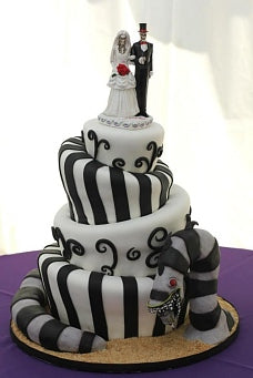 Halloween Wedding cakes, halloween wedding ideas,fall weddings,halloween party,beetlejuice