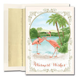 Flamingo Tropical Christmas Cards