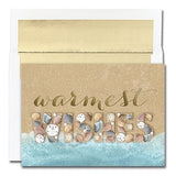 Seashell & Sand Wishes Christmas Cards