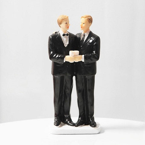 Gay Wedding Cake Top - 5 1/2 Inches Tall