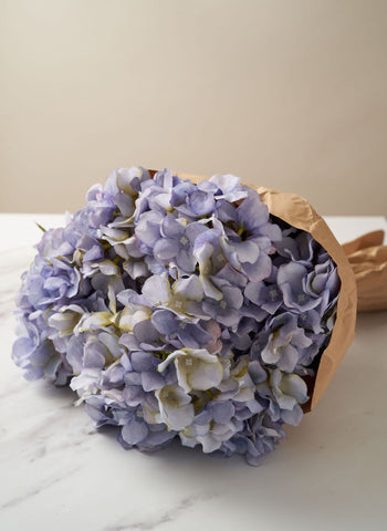 artificial hydrangea blue