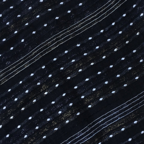black pindot textile