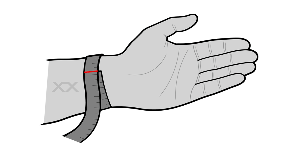 Wrist measurement guide for bracelets