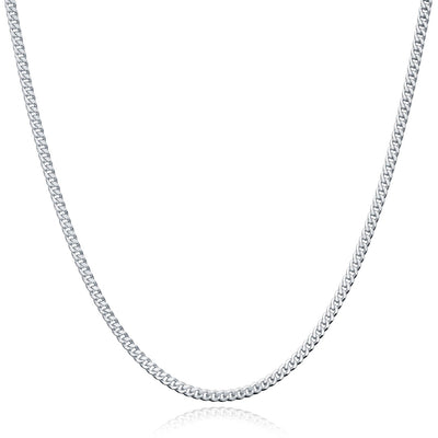 Micro Cuban Chain 2mm | Solid Sterling Silver | Luxx Jewelers