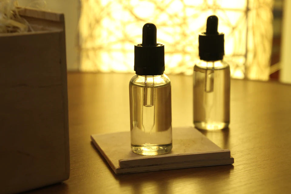 e-liquids on a table