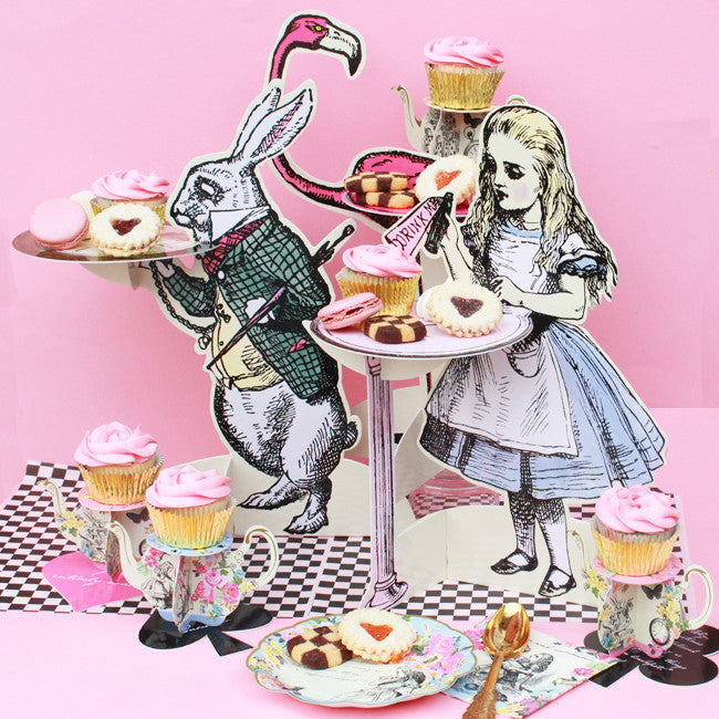 Alice Tea Party Treat Stands Via Blossom