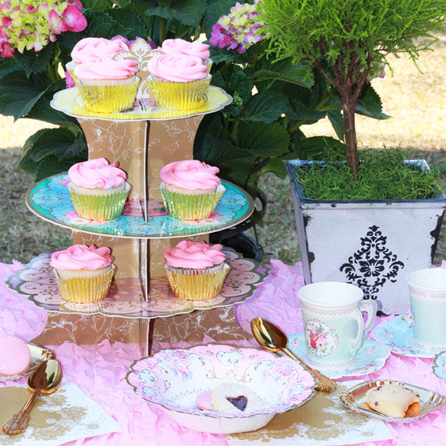 Cupcake Stand - 3 Tier - Tea Party – Via Blossom