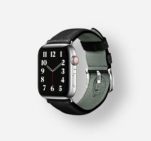 Zurich Cordovan Schwarz Bandwerk Apple Watch Armband Bandwerk