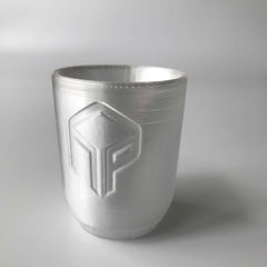 3D printed cup with fiberlogy CPE HT food safe 3d printing material