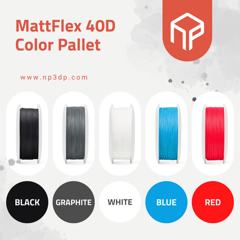 MattFlex 40D color pallete