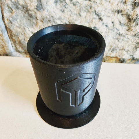 3D printed PP (polypropylene) cup holding water