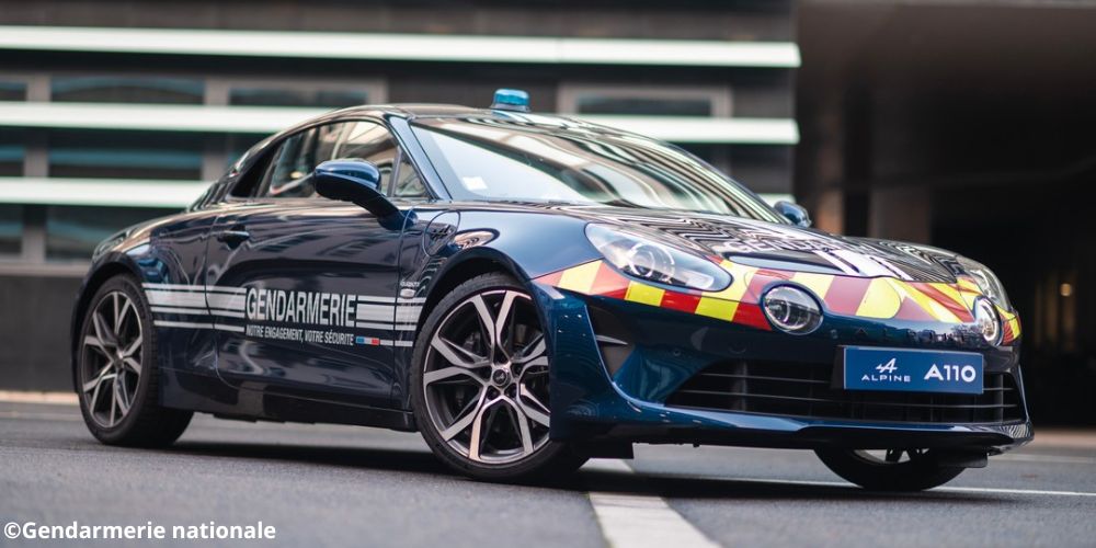 alpine a110, véhicule, voiture, gendarmerie, gendarmes