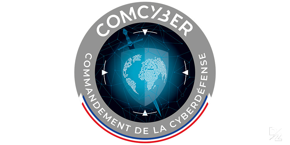 commandement de la cyber défense, armée, militaire, insigne, cyber, cyberdéfense