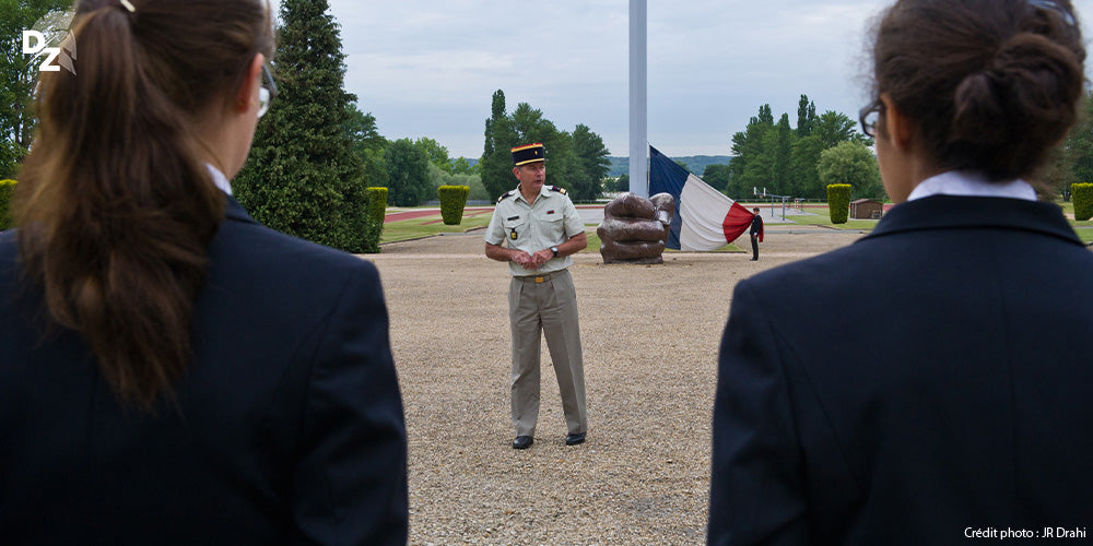 Lycée militaire, St Cyr l'École, rassemblement