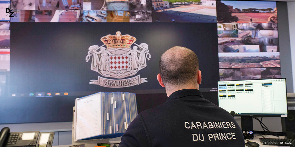 Monaco, compagnie des carabiniers du Prince, surveillance vidéo