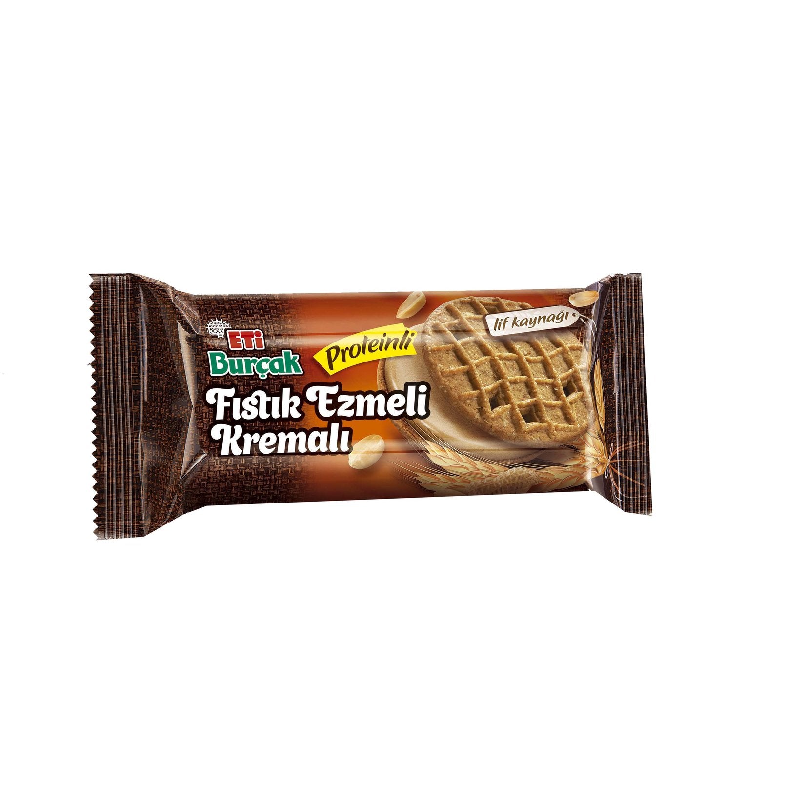 Eti Burçak Biscuit with Peanut Cream (Yer Fıstık Ezmeli Kremalı Bisküv