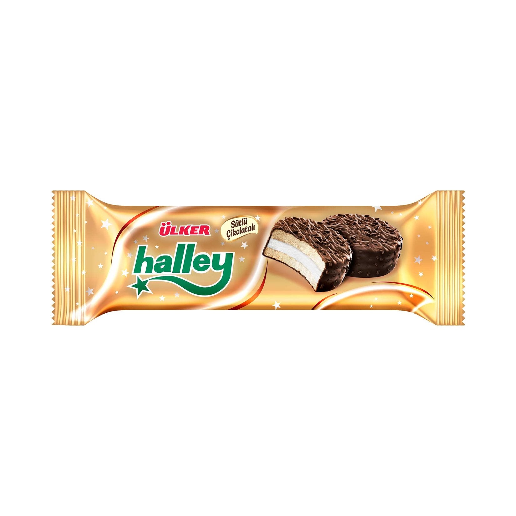 Halley Chocolate Coated Biscuits Granüllü 66g