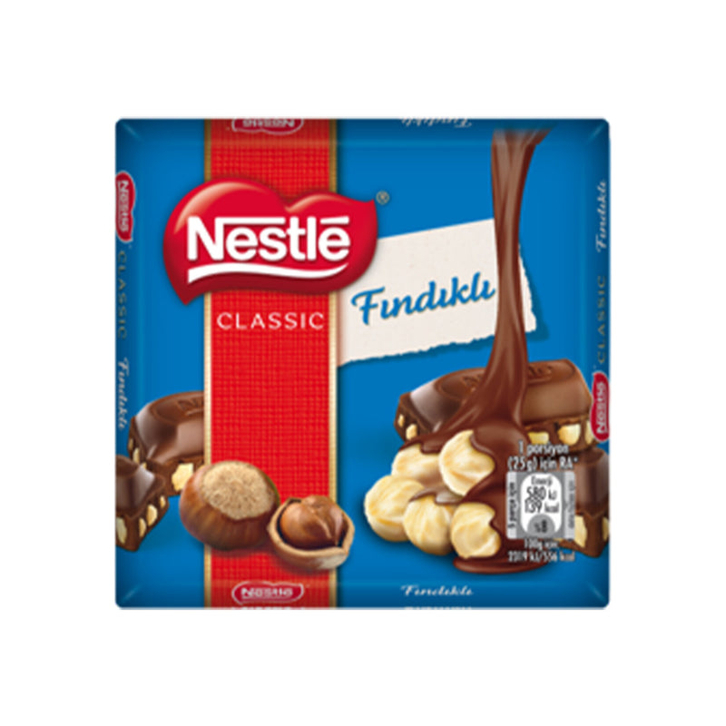 Nestle Classic Milk Chocolate with Hazelnuts (Fındıklı Bol Sütlü Çikol