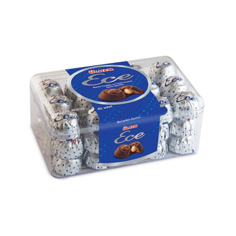 Ülker Ece Hazelnut Milk Chocolates (Fındıklı Sütlü Çikolata) 45ad/pcs