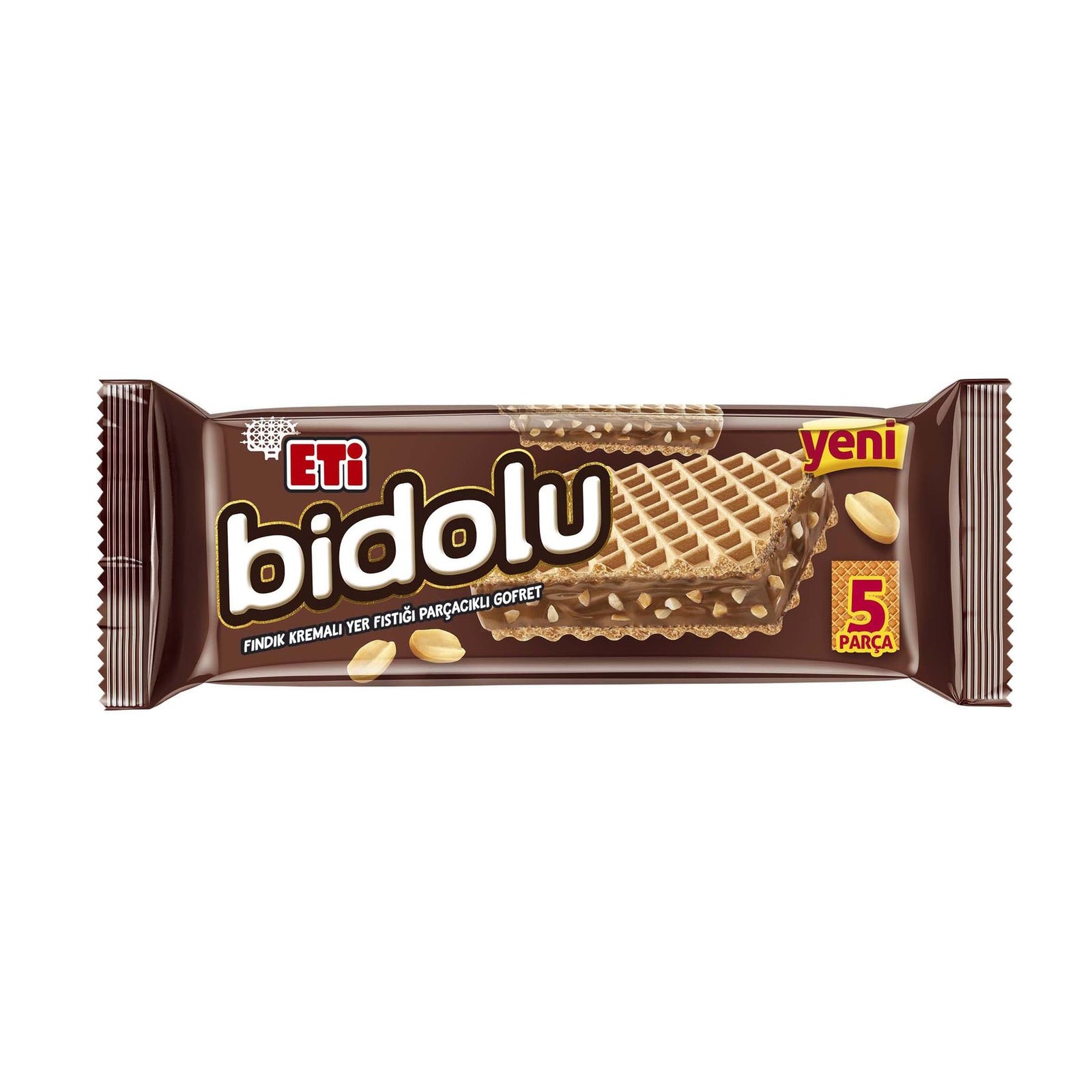 Eti Bidolu Hazelnut Cream Peanut Wafer (Fındık Kremalı Yerfıstıklı Gof