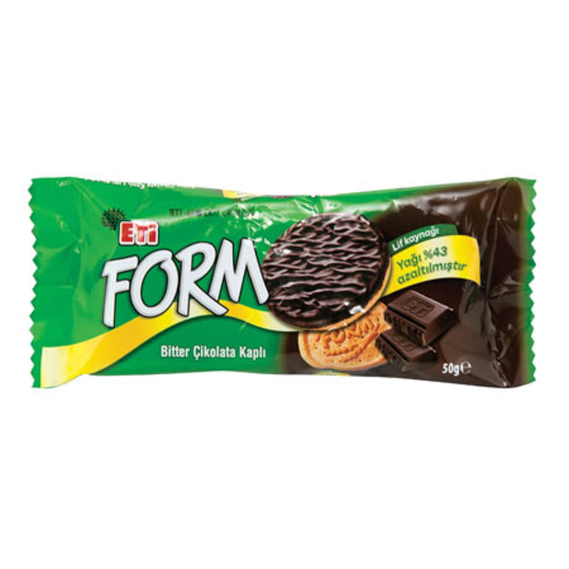 Eti Form Dark ChocolateCoated Fiber Biscuits (Bisküvi Çikolata Kaplı