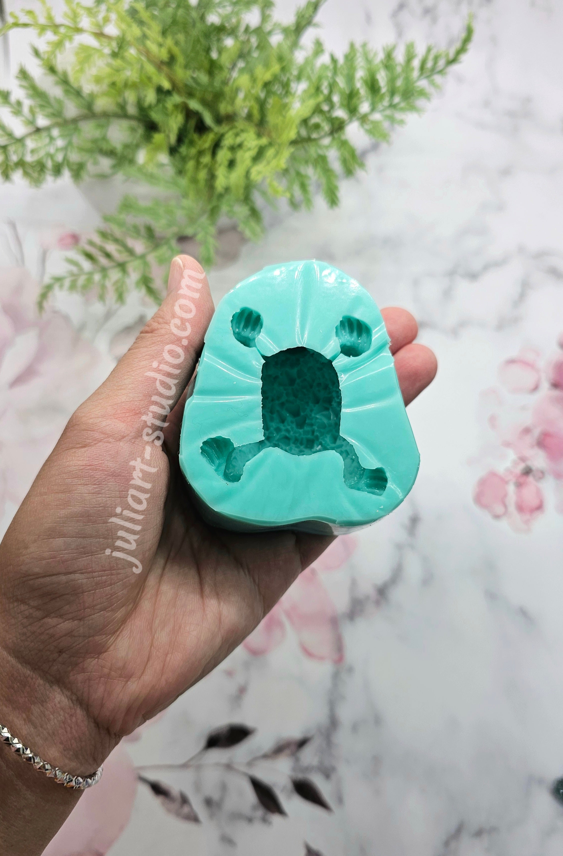 2.5 inch Druzy Turtle / Tortoise Silicone Mold for Resin casting