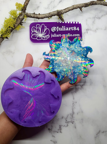 2.15 inch HOLO Mushroom Phone Grip Silicone Mold for Resin – JuliArtStudio