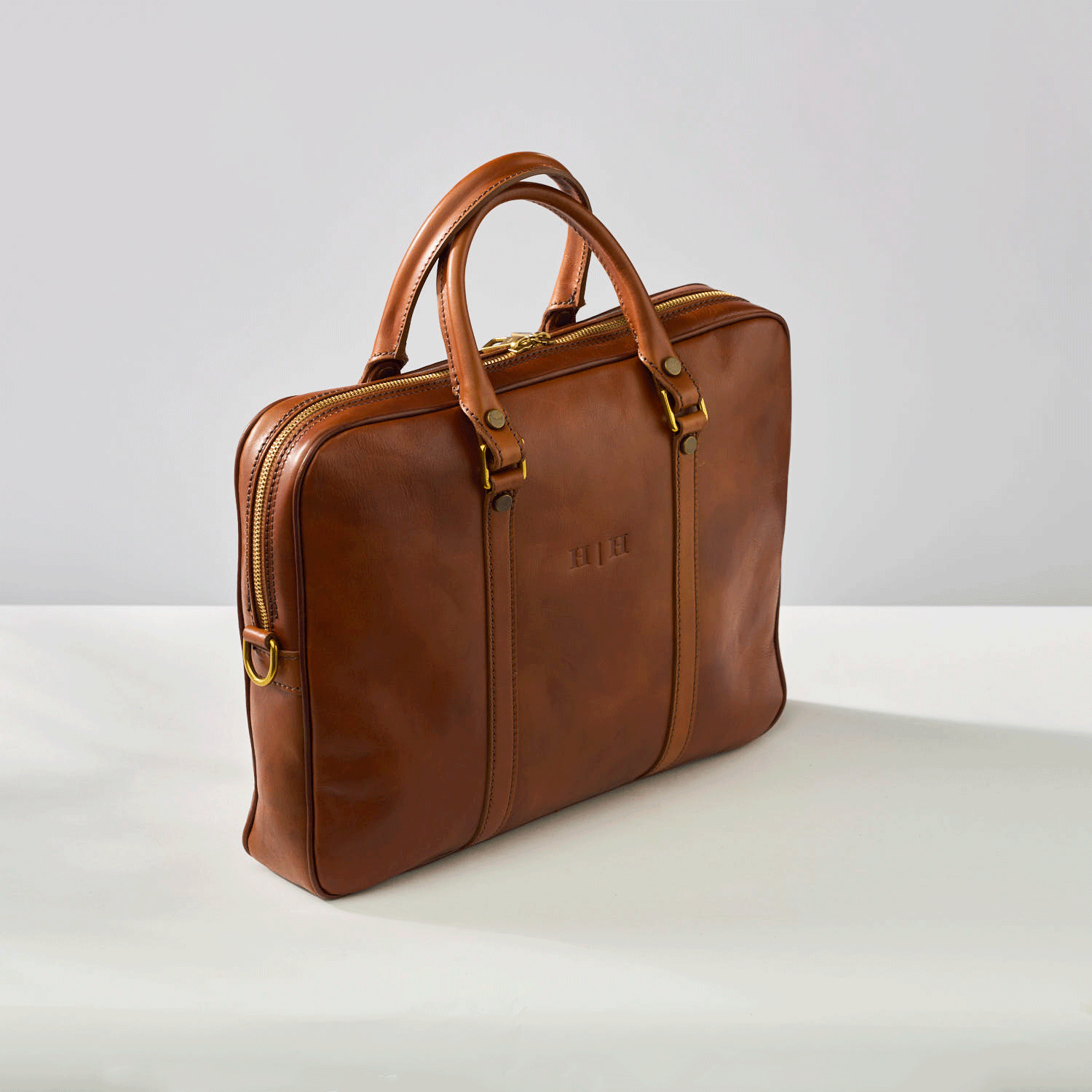 Piero Briefcase Cognac – Hektor + Helena