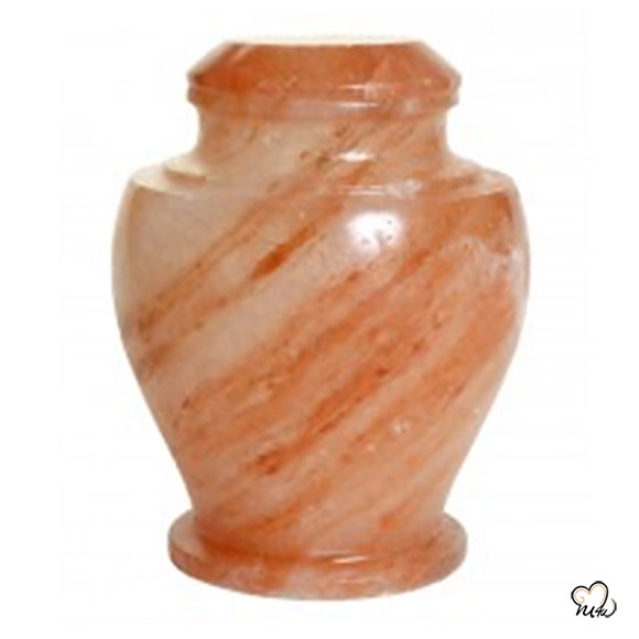  Brown & Peach Biodegradable Salt Urn