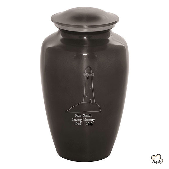 Custom Engraved Light House Cremation Urn